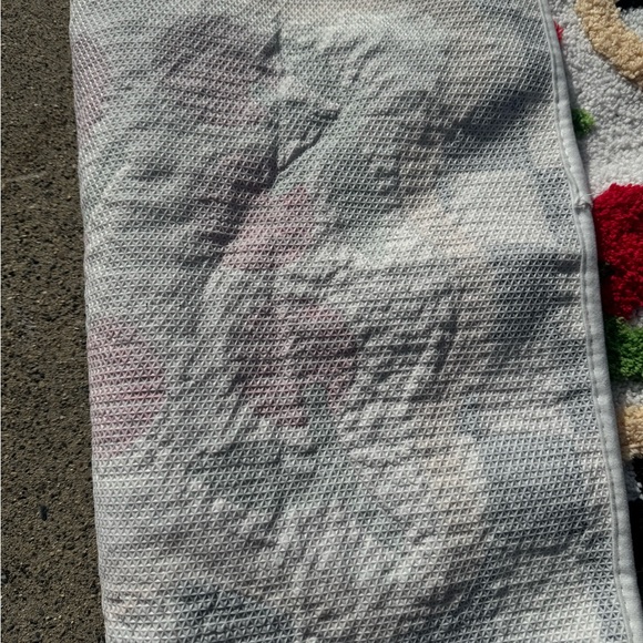 ORTIGIA Checker Red Cherry Bath Mat Soft Microfiber Non Slip Washable Rug 20x32 - Picture 4 of 4